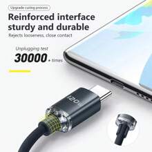 Cable de carga rápida USB Tipo C de 120W 6A compatible con Samsung, Realme, , (Nota: solo son compatibles los cargadores rápidos de teléfonos móviles o los cargadores originales. Este producto no es compatible con los teléfonos de la serie iPhone). Compatible con iPhone 16, 16 Pro Max, 15, 15 Plus, 15 Pro, 15 Pro Max, compatible con Redmi, compatible con el cargador OnePlus