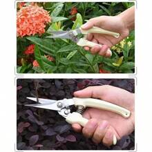 1pc Stainless Steel Gardening Scissors - Ideal For Trimming And Shaping Plants And Flowers