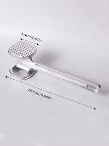 1pc Aluminum Alloy Meat Tenderizer, Steak Pounder, Home Use Large Meat Mallet, Double-Sided Meat Hammer - Multicolor - View 10