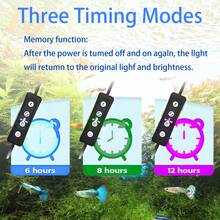 DDCAQIOUA 1 Piece LED Aquarium Lighting, Fish Tank Stand Light, Aquarium Light, Aquascape Dimmable Timer Light With Timer For Fish Tank Aquarium