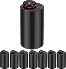 Waterless Diffuser For Essential Oil Nebulizer Battery Operated With 3 Mist Modes, 4 Timers, 7-Color LED – Aromatherapy Diffuser, Car Freshener Diffuser For Home Hotel Office (Black) Halloween Christmas New Year