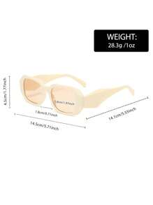 Lot de 2 lunettes de vue asymétriques à la mode, style européen et américain