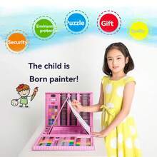 yesido 208-Piece Kids Art Set With Markers, Color Pencils, Crayons & Paint Box – Back To School Supplies, Birthday Gift For Preschool & Elementary Students (Packaging Pattern And Internal Components Colors Are Random)