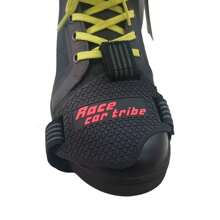 1pc Black Anti-Scratch Anti-Friction Anti-Slip Granule Protective Gear Shift Cover For Motorcycle Shoes