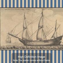 1pc Framed/Unframed Blue Striped Antique Boat Vintage Wall Art Poster Canvas Print Retro Sailboat Nautical Kids Room Decor Nursery Painting For Apartment,Living Room,Bedroom,Modern Home Decoration - Multicolor - View 6