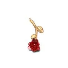 1 peça/lote pingente banhado a ouro em aço inoxidável com rosas 3D (colar/broche/brincos) - Achados exclusivos de joias vintage faça você mesmo para acessórios de vestuário, fornecimento em massa