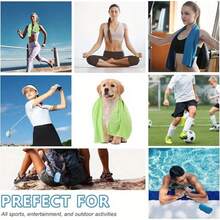 1pc Cooling Towel, Camping Towel, Suitable For Neck And Face, Soft And Breathable, Ideal For Yoga, Fitness, Gym, Golf, Camping And Other Outdoor Sports, Keeps You Cool And Comfortable All Day, Instant Cooling - Multicolor - View 10