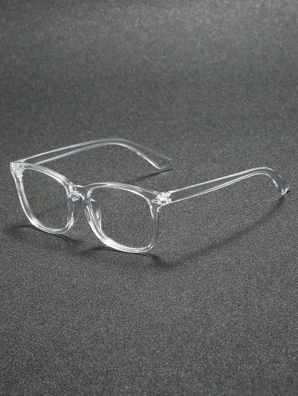 1 pièce Lunettes claires de style moderne et simple pour homme, idéales pour la vie quotidienne, le bureau, la lecture, les vacances, les décorations extérieures, les ordinateurs, les jeux et les téléphones