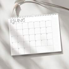 2025 July - 2026 June Creative Minimalist Modern Design 12-Month Wall Calendar, With Hook Hole Grid Design Paper Schedule, Suitable For Home/Office, Christmas & New Year Gift,Back To School,School Supplies