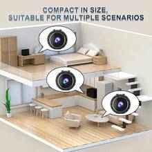 1 件小型 1080p 间谍相机，2.4G 无线 WiFi 隐藏式相机，全高清隐藏式相机，家庭/办公室安全。