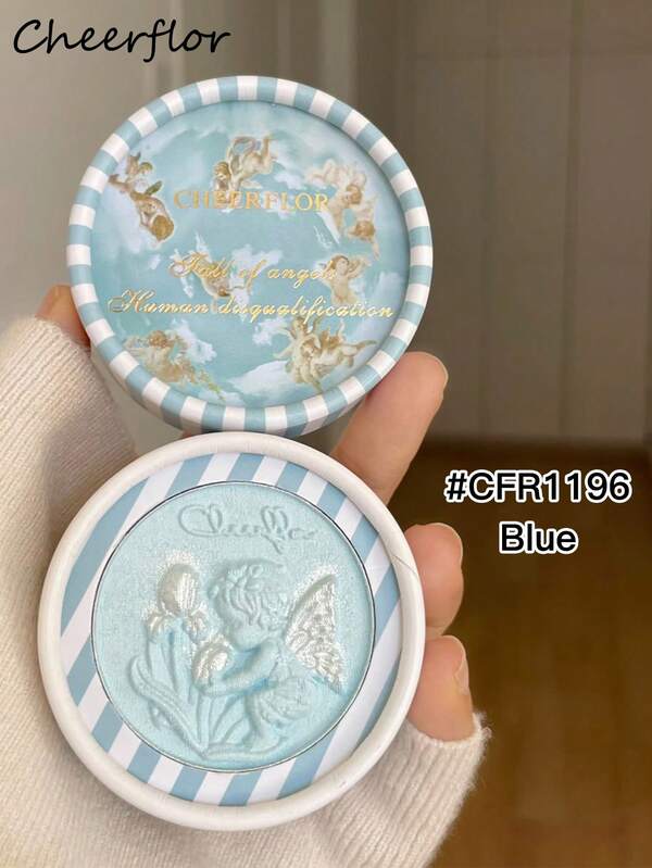  Colorete en polvo suave y mate de CHEERFLOR, con acabado liso y textura ligera, para el maquillaje facial y la belleza cosmética