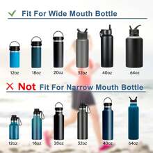 Replacement Lid For Water Bottles, Lids With Straw For 12-64 Oz, Sport Bottle Cap Accessories - View 4