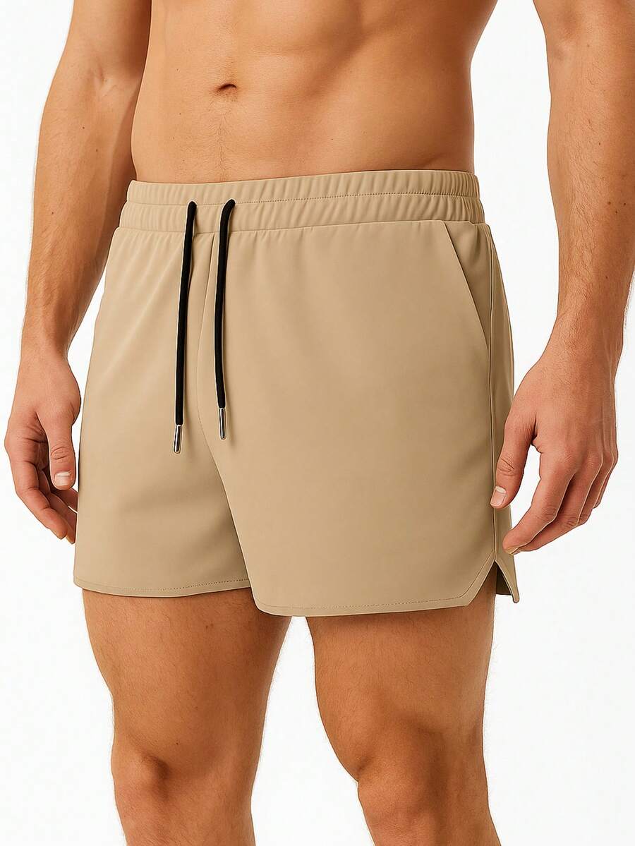 Men Shorts - Beige - View 1
