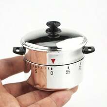 Versatile 60-Minute Mechanical Kitchen Timer - Adjustable Cooking Countdown, Perfect For Home & School Use Pressure Cooker Timer, 60 Minute Mechanical Kitchen Timer - Adjustable Countdown, Suitable For Cooking And School Reminders, Battery Free Adjustable Silver Kitchen Timer With Countdown Function - Metal, No Power Needed, Ideal For Home Cooking And Time Management, Countdown Timer | Classic Kitchen Timer | Durable Kitchenware - Multicolor - View 14