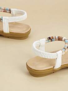 1 Pair Minimalist Fashion Comfortable Versatile Outdoor Beach Flat Sandals