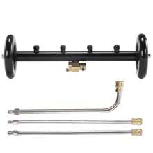 RIDGE WASHER Pressure Washer Undercarriage Cleaner, 16 Inch Undercarriage Washer, Hydraulic Powered Under Car Cleaner With Straight Extension Wand, 4000 PSI, FathersDayGift