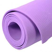 6mm  173*60cm Thick Yoga Mat Non-Slip EVA Foam -Friendly Indoor Fitness Pad For Beginner Home Exercise Pilates Tasteless Mattress - 紫色 - 查看 7