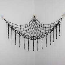 Rede para armazenamento de bichos de pelúcia ou canto de rede - Rede grande para brinquedos de pelúcia, decoração de quarto - Suporte organizador para bichos de pelúcia fofos - Rede para armazenamento de bonecas, decoração de parede para quarto, rede grande de canto de malha, suporte de armazenamento suspenso, sala de estar familiar, decoração de quarto, decoração de presente fofa e interessante
