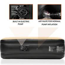 Inflatable High Raised Double Air Bed Mattress With Built-In Electric Pump - Available In 3 Sizes