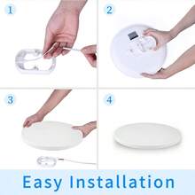 CANMEIJIA LED吸顶灯，简约时尚，220V超薄高亮度，适用于客厅、卧室、厨房、阳台、浴室等场所。可选18W/30W/40W功率，超薄设计，简约优雅，极具现代感。 - 白色邊框 - 查看 11