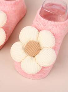4 pares de calcetines con estampado floral antideslizantes para niños/niños pequeños, calcetines tipo barco respirables y lindos para uso en interiores/exteriores, aptos para primavera, verano, otoño e invierno