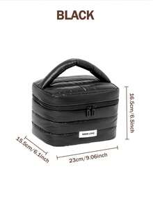 1 szt. Duża pojemność kosmetyczki, przenośna kosmetyczka, duża pojemność podróżna kosmetyczka organizer, czarna kosmetyczka dla kobiet dla dziewcząt podróżujących z uchwytem i przegrodą, wodoodporna kosmetyczka podróżna organizer na akcesoria, szampon, pełnowymiarowy pojemnik, kosmetyki, boho vibes, na wakacje na plaży, kolekcja łazienkowa, kolekcja sypialniana, duża pojemność