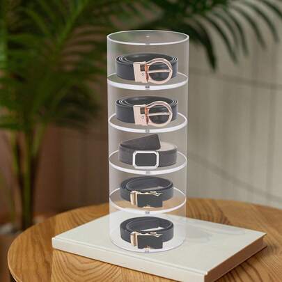 Acrylic 5 Tiers Display Rack Case Organizer Storage, , 5 Tiers For Home Decor, Trade Show And Store, 5.11"Wx 13.5"H