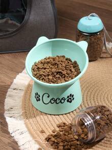 Personalized Custom Pet Bowls, Plastic Pet Bowls With Personalized Custom Stickers, Custom Cat Bowls, Cat Gifts, Kitten Bowls, Kitten Gifts, Personalized Cat Food Dishes,Christmas Gift Supplies