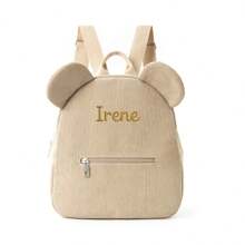 1-częściowy plecak z haftowanym, uroczym misiem z kreskówkowej kreskówki, plecak Kawaii z regulowanymi paskami na ramię, modna i wygodna torba szkolna dla chłopców i dziewcząt, wielofunkcyjny plecak podróżny odpowiedni do codziennego użytku, prezenty świąteczne, edycja na Halloween, moda na powrót do szkoły