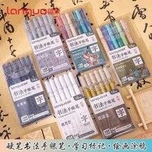 6pcs Calligraphy 1.0mm Color Gel Pens Set Bold Tip Ballpoint For Writing Drawing Painting Marker School,School Supplies,Back To School