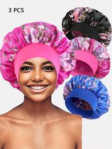 8pcs Women's Multi-Color Wide Brim Sleep/Wearing Hat, Suitable For Everyday Use - Multicolor - View 10
