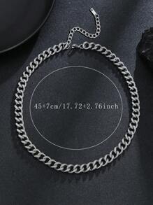 1pc Fashionable And Popular Men Luminous Men's Stainless Steel Charm Necklace Glow In The Dark Minimalist Decoration Hip-Hop Style Birth Year For Jewelry Gift And For A Stylish Look