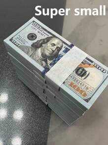 Realistic Small Simulation Prop Banknotes, 100/300/900 Novel Small Prop Banknotes, Realistic Small Dollar Toy Banknotes, Suitable For Various Holiday Party Supplies, Handmade DIY Decorations, Parties, Weddings, Bars, And KTV Party Props