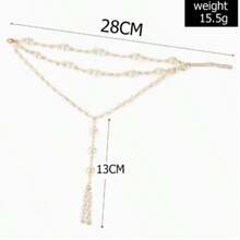 Sexy Lingerie Accessories Women's Pearl Anklet With Turquoise Beads - Toe Ring Connected Beach Foot Jewelry For Summer Party