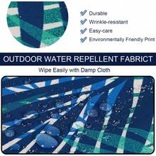 Local Delivery- Outdoor Cushion Slipcovers Waterproof 4 Pack Patio Chair Seat Cushion Covers With Zipper And Tie, 22 X 20 X 4 Inch, Replacement Cover Only - Tropical Leaf - View 2