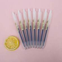 18 Pieces Of 0.5mm Retractable Gel Pen Set In Black/Blue/Red Ink Ballpoint Pens, One-Click Press, Single-Handed Operation, Instant Tip Emergence, Ready To Use At Any Time, Suitable For Office/Commuting/Meeting, Write With One Press, Imported Ink, Smooth Writing Like Silk