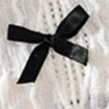 Vestido transpirable para mascotas con decoración de moño 3D lindo, para gatos y perros pequeños - Blanco - Ver 8