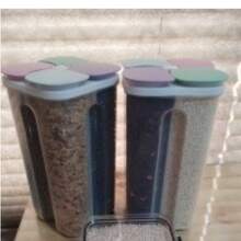 Contenedor y Organizador de Almacenamiento para Alimentos con 4 Compartimentos, ideal para semillas, cereales, frutos secos, pastas - Multicolor - Ver 8