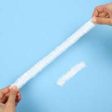 100 Pcs Disposable Food Cling Film Cover Shower Head Cover Multi-Purpose Disposable Shrink Bag Disposable Shoe Cover Thickened Kitchen Cling Film Household Refrigerator Refrigerated Food Preservation Cover Elastic Telescopic Cover