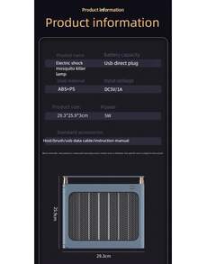 1Pc Mosquito Exterminator LED Light, New Indoor Anti-Mosquito Lamp, USB Fly Killer Mosquito Repellent Mute Mosquito Trap Lamp, Mosquito Killer Lamp, Bug Zapper, Pest Control, Apartment Essentials, College Dorm Essentials, Household Gadgets - Multicolor - View 10