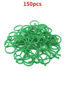 100pcs Plant Support Clips For Climbing Plants Outdoor, Garden Vegetables Tomato Vine Flower Clips, Secured Plastic Plant Lever Loop Gripper Fixing Reusable Clips