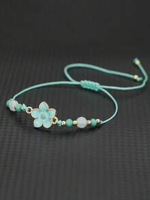 51Luckind Fashion Handmade Braided Rope Bracelet Charms Cherry Flower Personalized Bracelet For Women Girls Party Jewelry - Cherry Blossom Bracelet - View 13