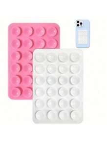 4 pezzi/2 pezzi Impugnatura in silicone per telefono, adatta a tutti i modelli di telefono, supporto adesivo per telefono, maniglia adesiva per telefono senza mani, supporto per impugnatura del telefono per selfie e video compatibile con , telefono Android, regalo per compleanni, famiglia, amici, supporto per telefono, accessori per telefono