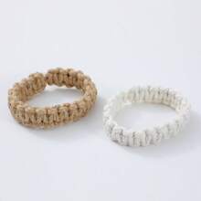 1 pieza Portacortinas de estilo bohemio tejido, portacortinas rústicos de granja, portacortinas elegantes livianos similares al lino para decoración del hogar, exterior, dormitorio, oficina