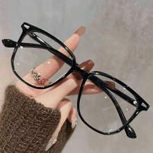 Bộ 1/2/3 chiếc kính thời trang nữ họa tiết hình học khảm màu sắc hiện đại tối giản, thích hợp cho chụp ảnh đường phố, hoạt động ngoài trời, lễ hội âm nhạc, lái xe và các dịp khác. - 3 chiếc bột trong suốt màu đen thành màu xám - Xem 7