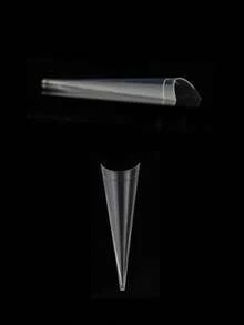 500Pcs/Bag 2Xl Extreme Stiletto Straight False Nail Tips Half Cover Extension System Fake Nails Manicure Tool Press On Nails Nail Supplies Nails - Clear - View 2
