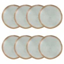 2 Stücke/8 Stücke/10 Stücke mintgrüne runde Tischsets, hitzebeständig für Restaurant, Küche, Esszimmer Dekoration, Küchen Verbrühschutz Tischsets, Stoff Tischmatten für Zuhause, gewebte hitzebeständige Untersetzer, geeignet für Feiertage, Hochzeiten, Partydekoration, Innen- und Außenveranstaltungen Zuhause, minimalistische Esszimmer Anordnung, Schutz verschiedener Geschirre