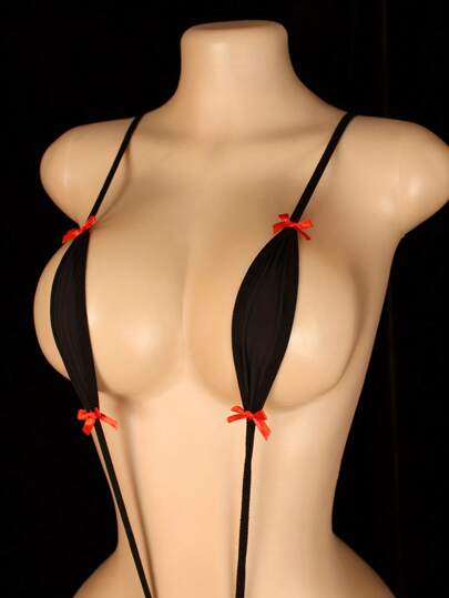Lingerie sexy, completo di lingerie sexy a tre punti senza togliere la tentazione, nuova biancheria per San Valentino, accappatoi per appuntamenti, set biancheria intima e vestiti audaci per la passione, lingerie da seduzione