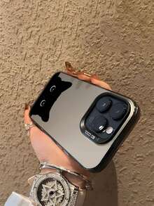 1pc Minimalist Cartoon Black Cat Pattern Shockproof TPU Phone Case Compatible With Apple 17Pro Max/17 Air/16Pro Max/15plus/14/13/12/11/8P/XSMAX And Galaxy S24 Ultra/S23FE/S22/S21/S20/A52S/A15/A03 - Multicolor - View 5