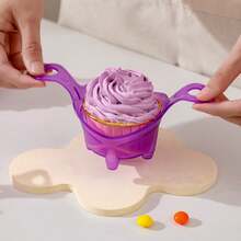 3个带把手的玛芬杯，蛋糕模具，慕斯挞烘焙工具，蛋糕杯 - 彩色 - 查看 9